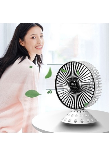 Usb Masaüstü Fanı, Renk: 6 Inç Zj6h34 Beyaz
