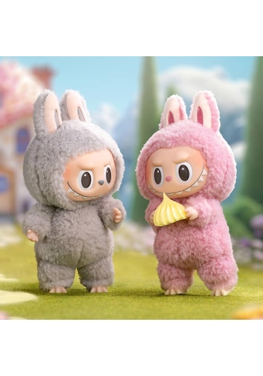 Labubu Ayakta Duran Peluş Anahtarlık Sürpriz Paket Exciting Macaron Karışık