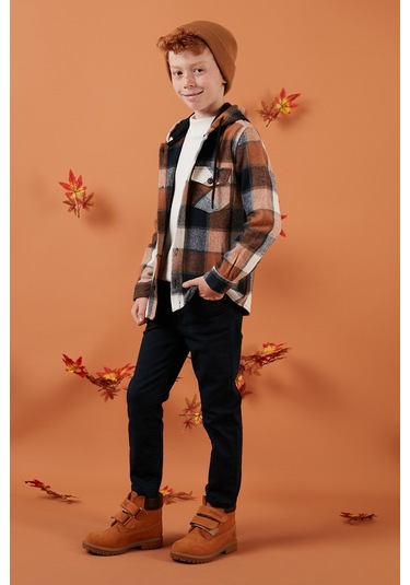 Lela Erkek Çocuk Gömlek Cf24w81778 Taba