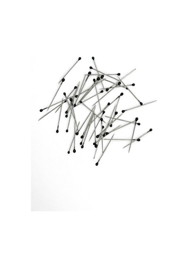 Toplu İğne Siyah Renk 50 Adet 2.5cm - Eşarp Ve Şal İğnesi - Kadın Tesettür Aksesuar Çok Amaçlı Siyah