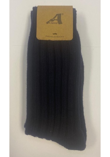 Setkek8068x2 Kl Kahve-laci Kalın Cashmıre Erkek Çorap Lacivert