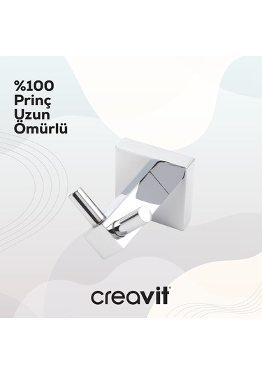 Creavit BS44611 Svida Askılık (İkili) Krom