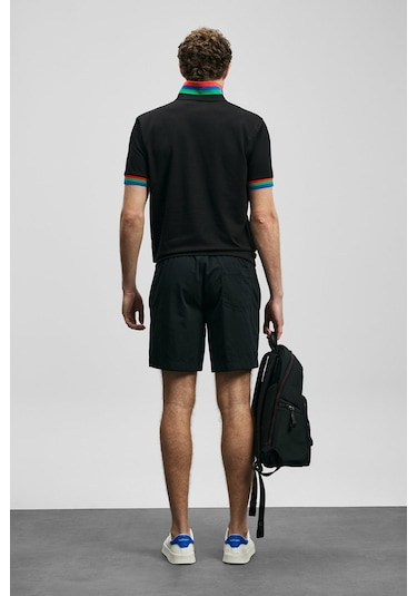 Lufian Fun Smart Erkek Polo T-shirt 111040231 Siyah