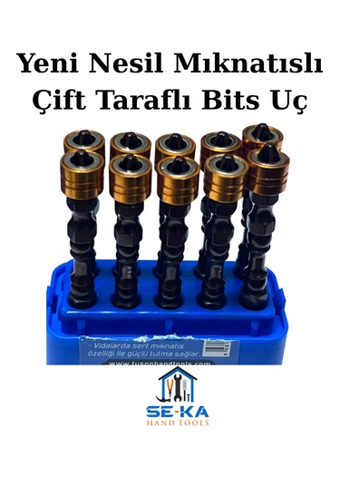 Yeni Nesil Mıknatıslı Çift Taraflı Bits Uç Profesyonel Pratik Vidalama Ucu Pz2 X 65 Mm 1 Adet