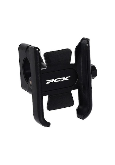 Qingmipy Honda Pcx 125/150 İçin Cnc Alüminyum Siyah Motosiklet Telefon Tutucusu - Dayanıklı Ve Kolay Kurulum