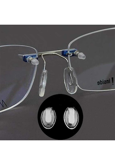 Stepper Titanium Ve Silhouette Gözlük Burunluk Plaket Ped 2 Çift