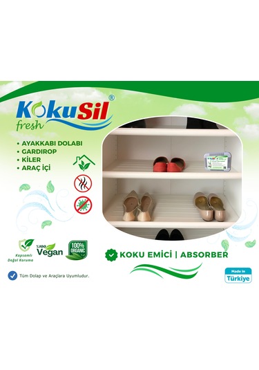 Kokusil Ayakkabı Dolabı Koku Giderici Ve Koku Emici
