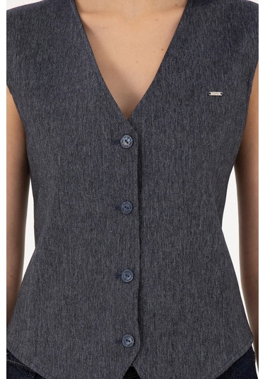 U.S. Polo Assn. Kadın İndigo Yelek 50291995-VR028