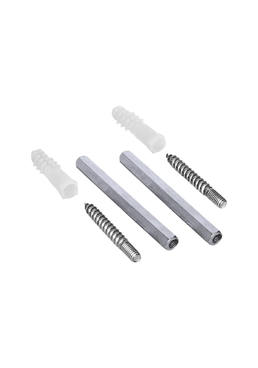 Metal Gizli Raf Tutucu Dekoratif Duvar Bağlantısı 1çift -10cm Gri