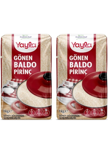 Yayla Bakliyat Gönen Baldo Pirinç 1 Kg X 2 Adet