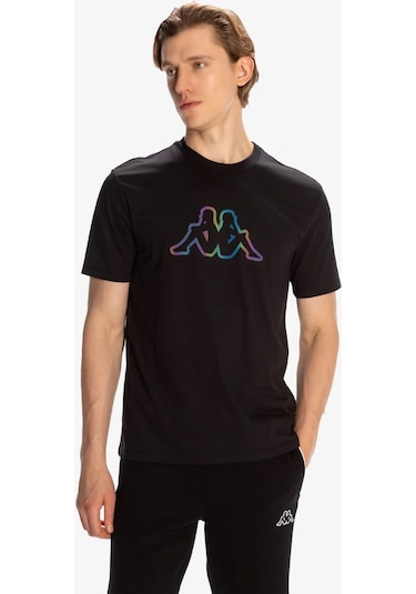 Kappa Logo Brian Erkek Siyah T-shirt 321w4gw-005 Siyah