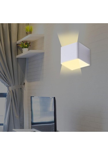 Suntek Yatak Odası Merdiven Için Duvar Işık Yukarı Beyaz Beyaz