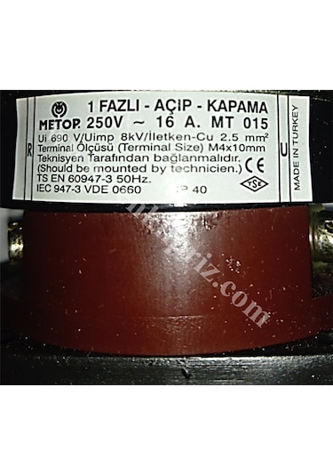 Pako Şalter 1 X 16 Amper Aç Kapa