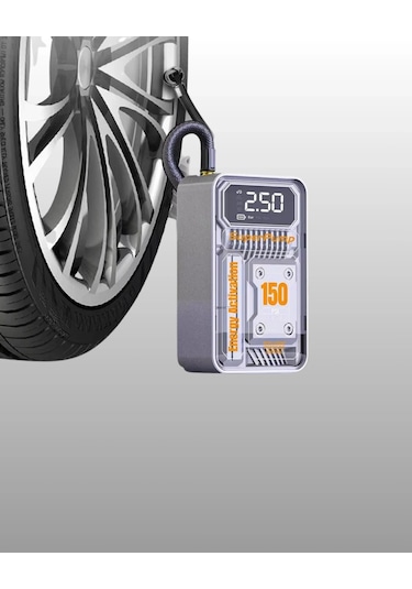 Bfs 150 Psı Kablosuz Dijital Ekranlı Taşınabilir Araç Lastik Pompası