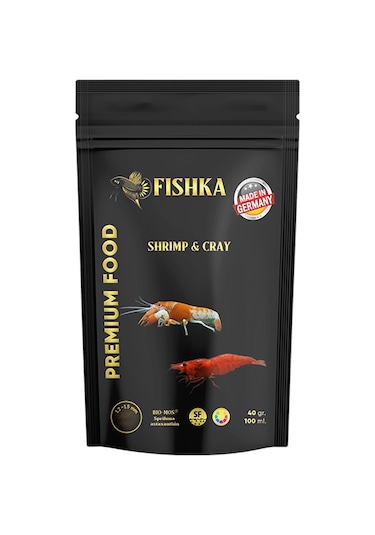 Fishka Shrimp Cray 100 Ml Kerevit Karides Canlıları Yemi