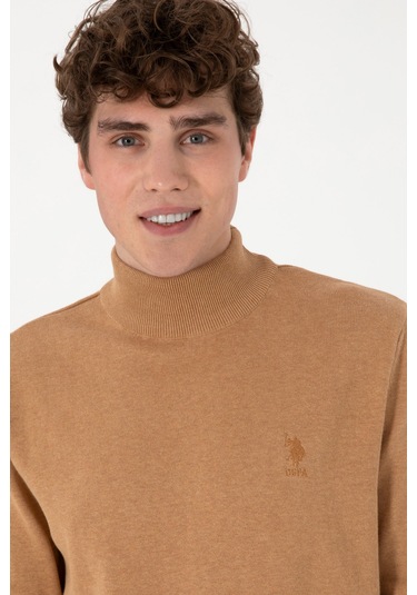 U.s. Polo Assn. Erkek Camel Melanj Kazak /triko 50288887-vr122 Camel Melanj
