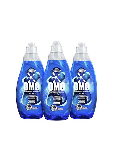 Omo Express Fresh Ultra Beyaz Sıvı Çamaşır Deterjanı 3 x 1480 ML