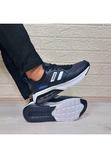 Kinetix Pagol Pu Siyah Fuspetli Air Atom Taban Spor Ayakkabı Siyah