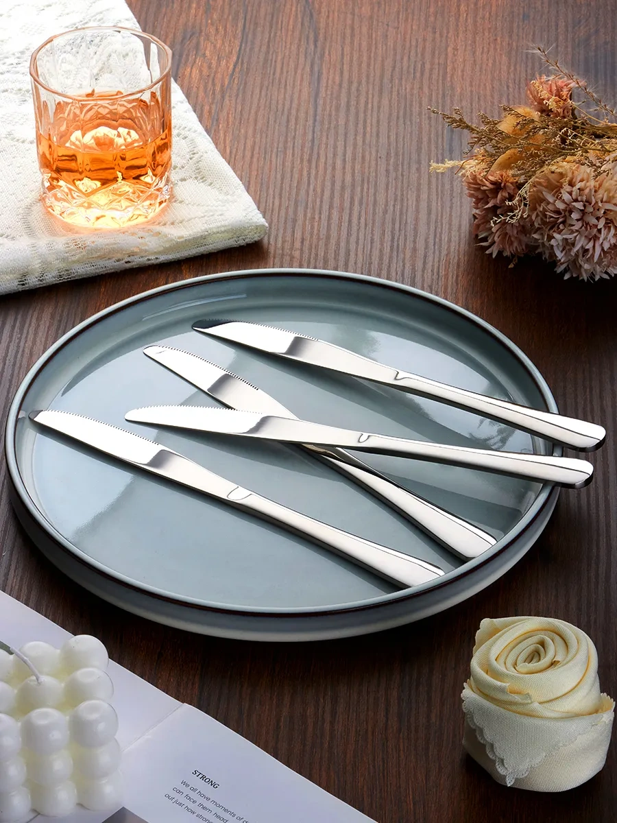 Teamfar Yemek Bıçağı Seti 6'lı Paslanmaz Çelik 18/0 156182923 Gri