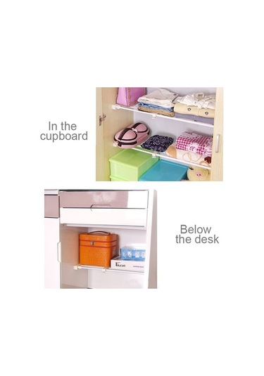 Tongxida Gardırop Depolama Katmanlı Baffle Dolap Raf Yurt Bölme Dolap Bölme Levhası, Genişlik: 24cm, Esneme Aralığı: 38-55cm Diğer