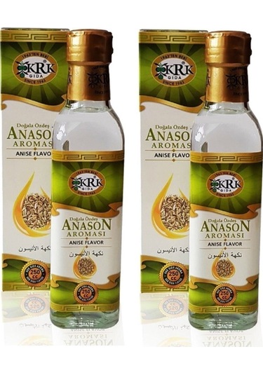 Anason Aroması 250 Ml 2 Adet Cam Şişede Krk Anoson Aroması 250 Cc 250 ML