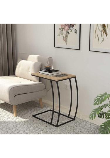 Profile C Sehpa - Florida Meşe 50x62x35 Cm