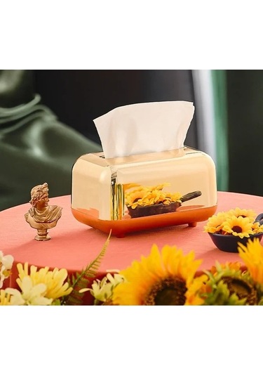 Lüks Altın Doku Kutuları Depolama Peçete Tutucu Kağıt Durumda Ng Altın