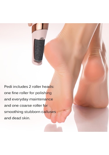 Moveevo 2'si 1 Arada Elektrikli Ayak Parlatıcı Nasır Temizleyiciler Şarj Edilebilir Taşınabilir Elektronik Ayak Törpüsü Pedikür