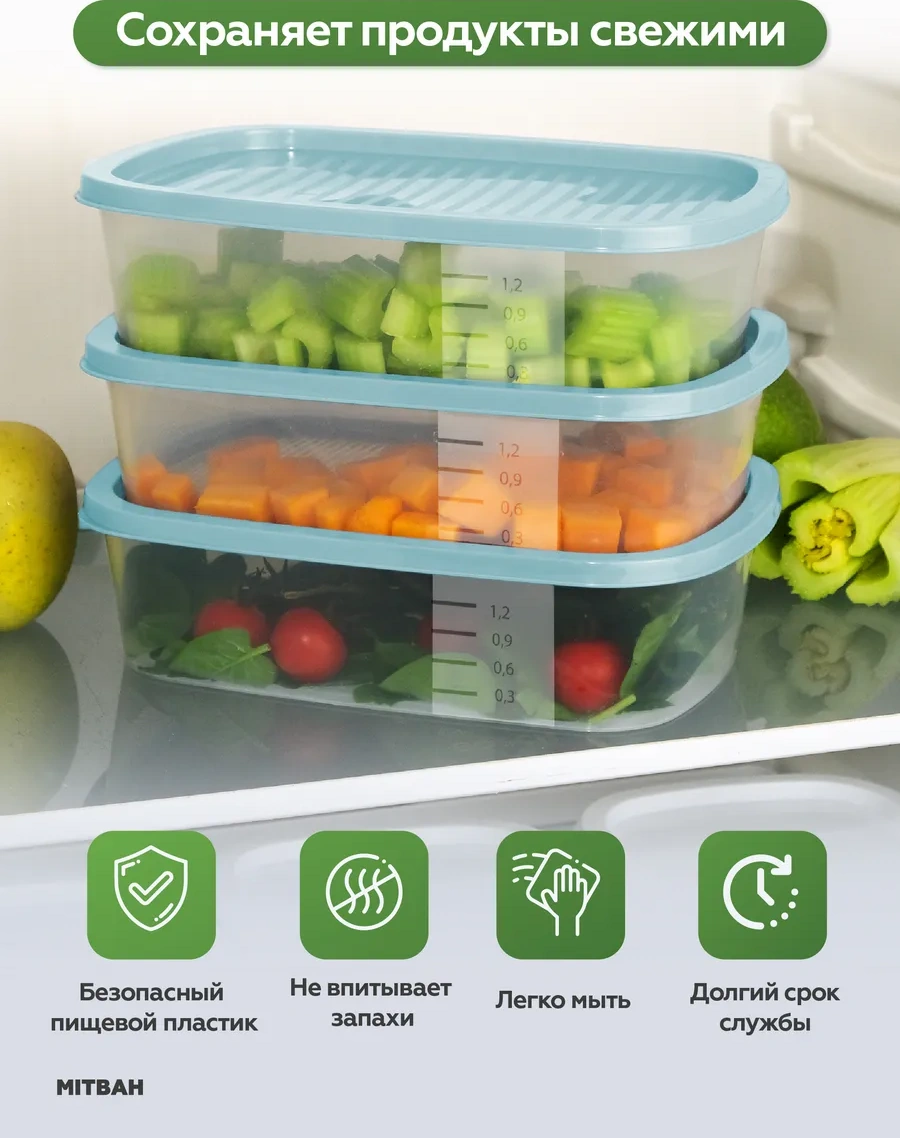 Mıtbah Yemek Kabı Seti 6 Parça 1,6 Lt 179819064 Yeşil