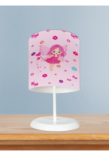Mekta Home Bebek Ve Çocuk Odası Peri Kız Desenli Abajur