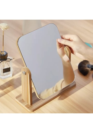 Gaman Dekoratif Ahşap Makyaj Aynası