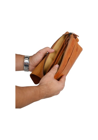 Mft Leather Hakiki Deri Unisex El Çantası Boliva 9874 Tiguan Camel