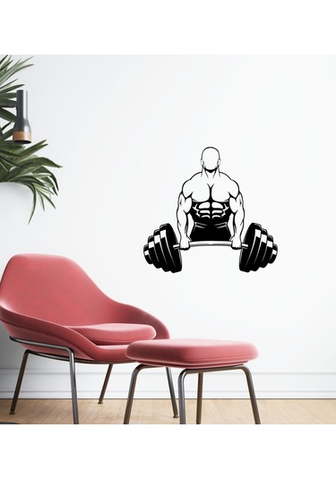 Bk Home Gym Tasarımlı Duvar Sticker-41