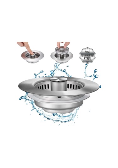 Mutfak Lavabo Tahliye Süzgeç Paslanmaz Çelik Pop Up Lavabo Tıpa Diğer