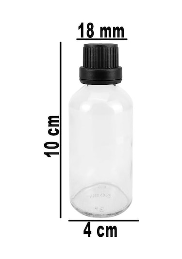 Digithome 6 Lı 50 Ml Siyah Kilit Kapaklı Cam Zencefil Shot Şişesi Söz Nişan Hediyelik Kolonya Şişesi