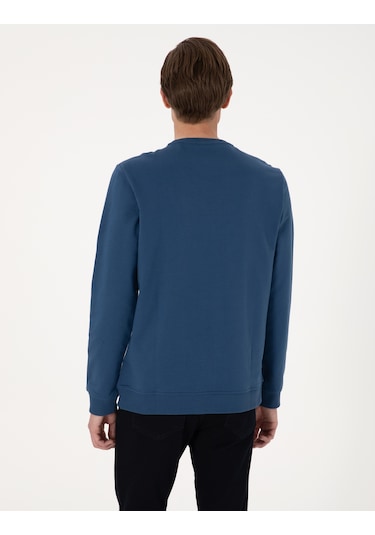 Pierre Cardin Erkek Açık Lacivert Sweatshirt 50314054-vr059 Açık Lacivert
