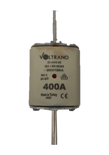 Voltrano Kale Porselen 400a 2 Boy Bıçaklı Sigorta Buşonu Nh 2