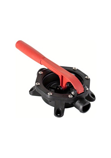 Xuweiwei 1 Adet El Pompası Siyah Kırmızı Diyafram Manuel Pompa Abs Malzeme Yağ Su Atık Su Transferi Kolay Kullanım Bakım Gerektirmez