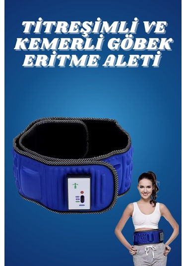 5 Motorlu Titreşimli Masaj Aleti Göbek Kemeri Selülit Cihazı Eritme Zayıflama Siyah