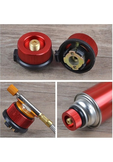 Kartuş Piknik Brülörü Kartuşlu Ocak Konserve Kutuları Adaptör Ocak Başı Dönüştürücü Kamp Konserve Kutuları Adaptörü Altın