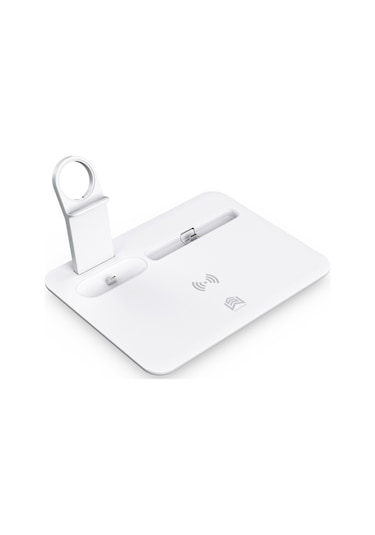 Ally 4 In1 15W Kablosuz Hızlı Şarj Standı iphone Uyumlu+Iwatch+Airpods (305122747)