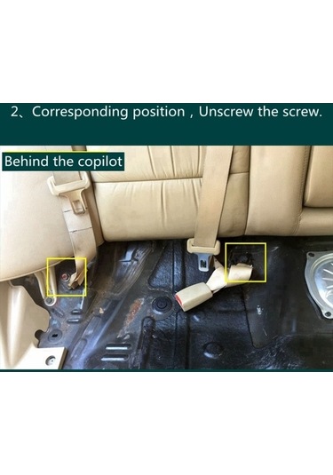 Wondernest Honda 7. Nesil Accord 2003-2007 Araba Sağ Arka Koltuk Isofix Arayüzü Zl-2029