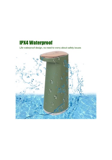 450ml Otomatik Köpük Sabunluk Usb Şarjlı Temassız Dispenser 1 Yeşil