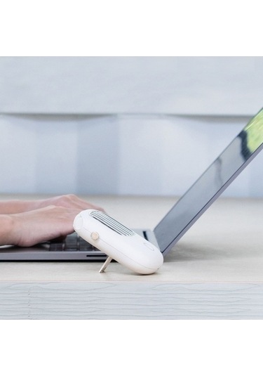 Ebitda Mini Usb Şarjlı El Tipi Fan, Klipsli Soğutma, Ayarlanabilir Hız, Beyaz/yeşil/turuncu