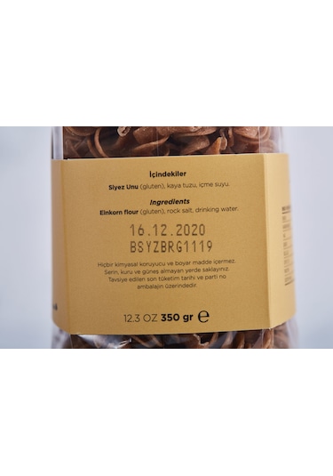 Bonatelli Vegan Siyez Burgu Makarna 350 G