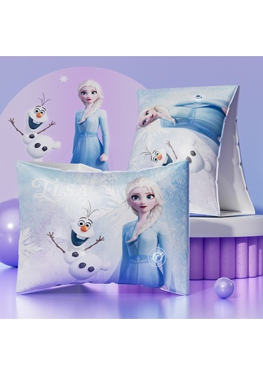 Disney Frozen Prenses Elsa Çocuk Deniz Havuz Kolluk Ve Simit Yüzme Seti Mavi