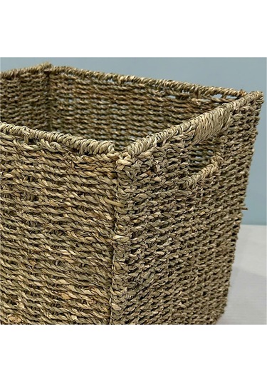 Koçtaş Seagrass Katlanabilir Sepet 30 x 30 x 30 Cm Bej