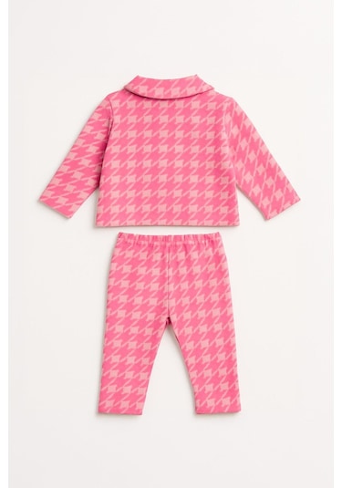 Kız Çocuk Kazayağı Desenli Likralı Alt Üst Takım 3-4 Yaş 8-9 Yaş Pembe Kız Çocuk Kazayağı Desenli Likralı Alt Üst Takım 3-4 Yaş 8-9 Yaş Pembe