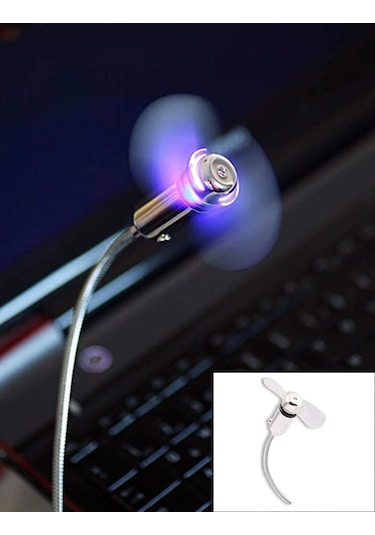 Sl-uf02 Aç/kapa Düğmeli Usb Vantilatör - Akrobat Usb Fan Led Işık