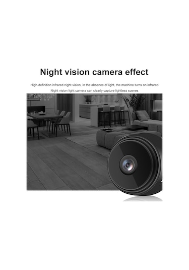 Mini Wifi Kamera A9 Mini Kamera App Uzaktan İzleme Ev Güvenliği 1080p Kamera Ir Kablosuz Kamera Gece Görüşü Ve Hareket Algılama İle İç Mekan Ve Dış Mekan İçin